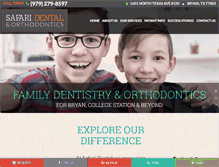 Tablet Screenshot of mysafaridental.com